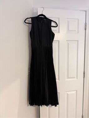 Banana Republic Pleated Midi Cocktail Dress